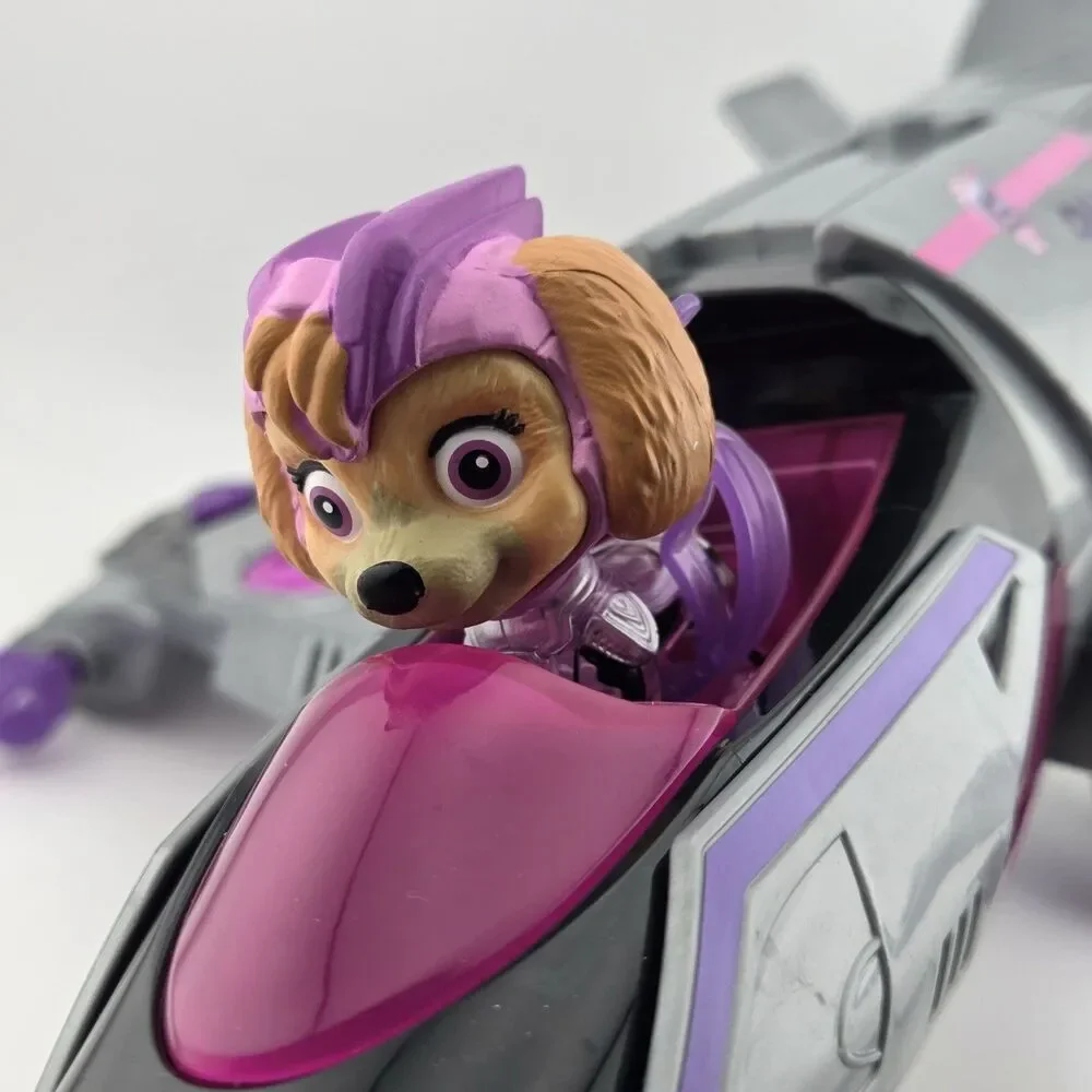 Paw Patrol The Movie Transforming Rescue Jet with Skye Mighty Pups Action Figure